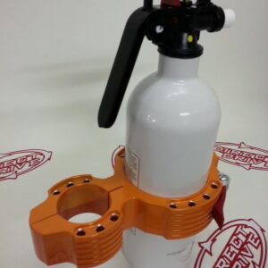Billet Black Fire Ext mount Only in White and Orange