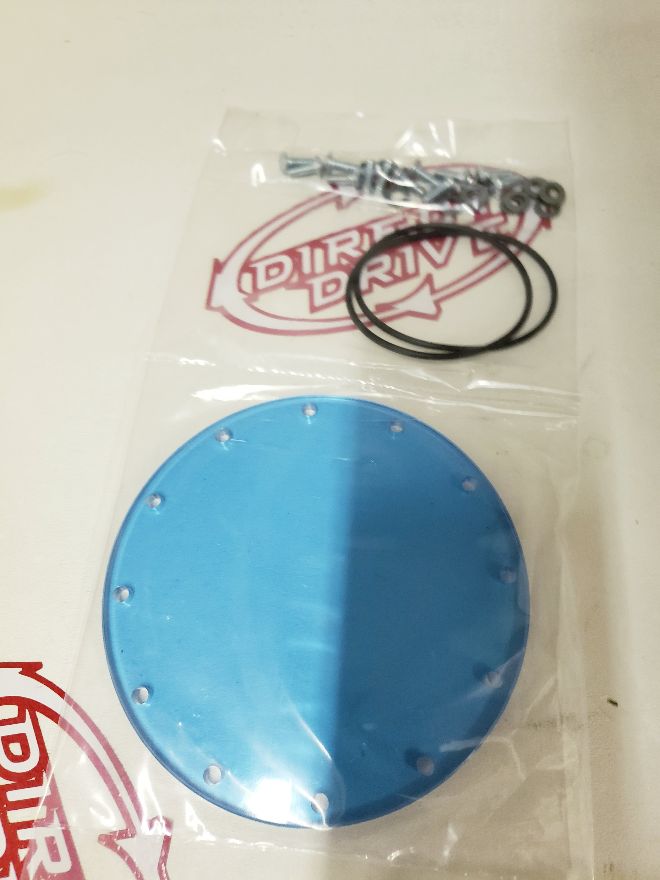 Light Blue Lens With Twelve Bolt Hole Kit in Plastic Cover