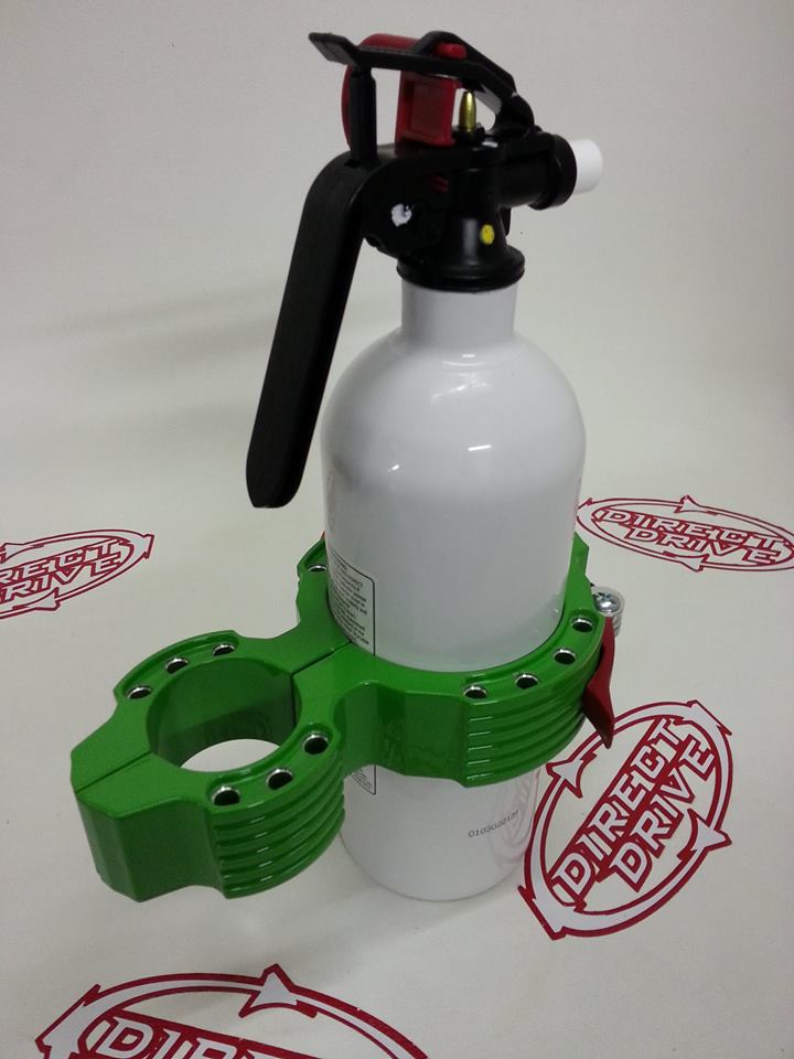 Billet Black Fire Ext mount Only in White and Green