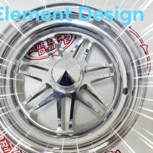 Element Design Polished Design In silver Color