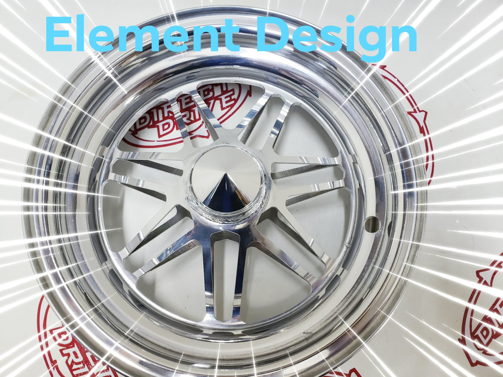Element Design Polished Design In silver Color