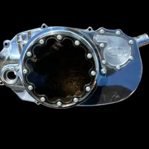 Polished Banshee LEGACY Clutch Cover w/ lens WP Bearing and seal installed  NO Lockout