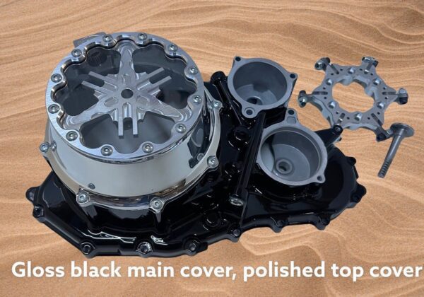 Raptor 700 Gloss Black Main Polish Top With TF Design