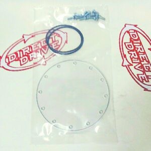 Clear Lens With Bolts and O Ring in a Plastic Cover