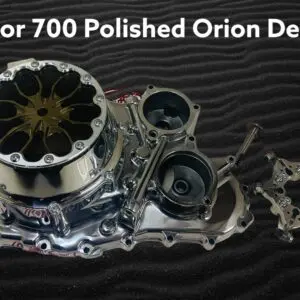 Raptor 700 polished Orion design on display