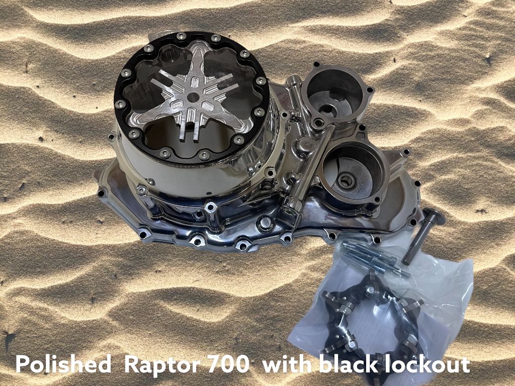 RAPTOR 700 ALL POLISH COVER WITH BLACK RING AND BLACK LO
