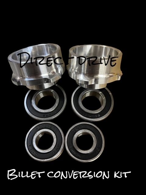 Billet Hubs Conversion Kit for 10x2 spindle mounts with No Brakes